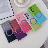 Magnetic Matte Silicone Case For Samsung