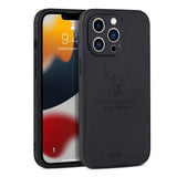 Square Leather Shockproof Case For iPhone