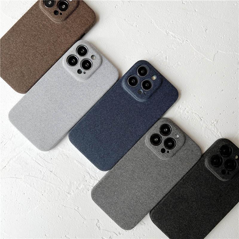 Ultra thin Cloth Texture Case For iPhone