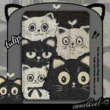 Oil Painting Cat Tri-Fold Style Case for iPad