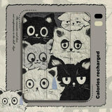 Oil Painting Cat Tri-Fold Style Case for iPad