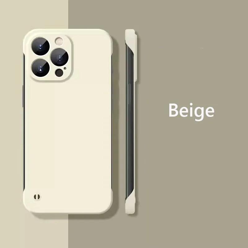 Frameless Slim Matte Hard Case For iPhone