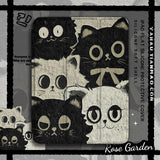 Oil Painting Cat Tri-Fold Style Case for iPad