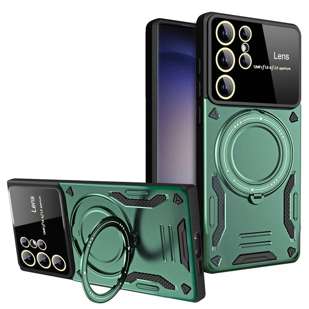 Magnetic Stand Shockproof Armor Case for Samsung