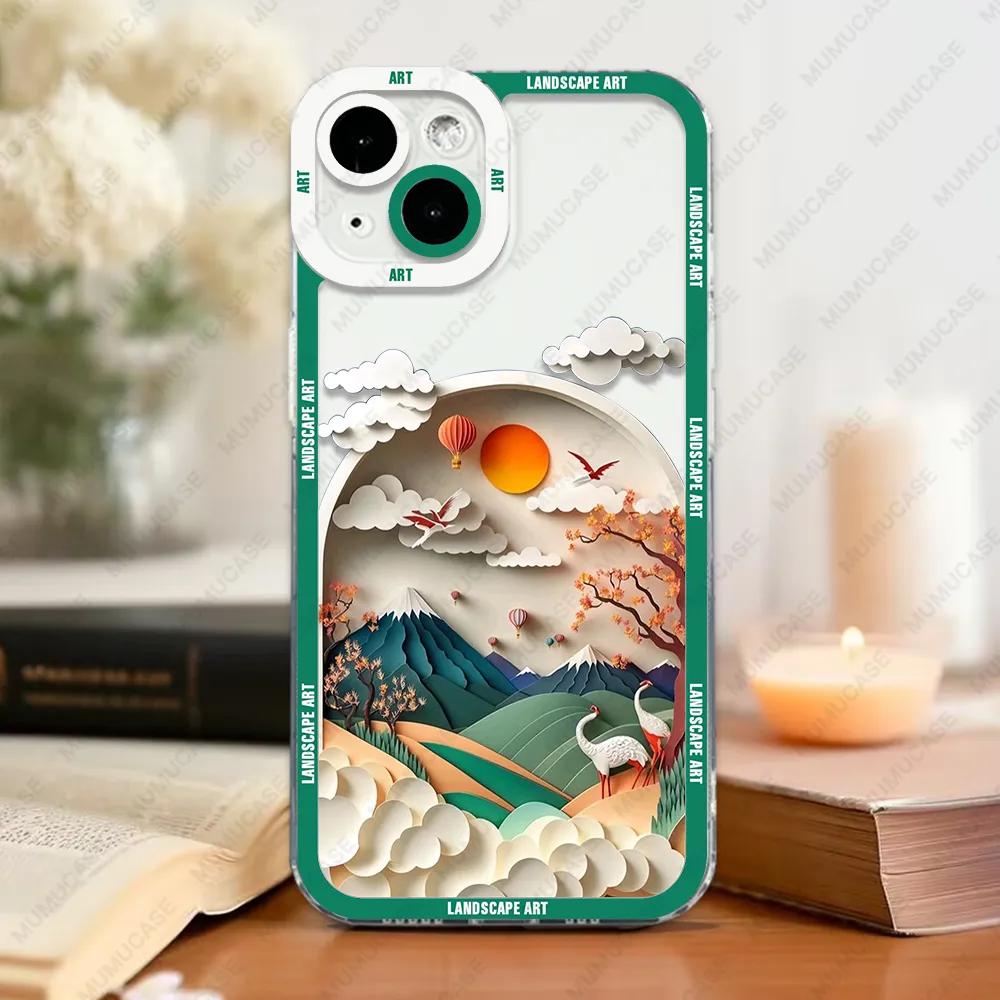 Soft Landscape Art Case For iPhone