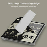 Oil Painting Cat Tri-Fold Style Case for iPad
