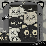 Oil Painting Cat Tri-Fold Style Case for iPad