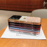 Plating Love Heart Glitter Bling Case For Samsung