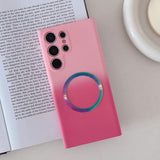 Magnetic Matte Silicone Case For Samsung