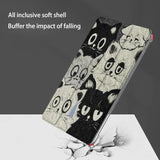 Oil Painting Cat Tri-Fold Style Case for iPad