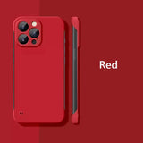Frameless Slim Matte Hard Case For iPhone