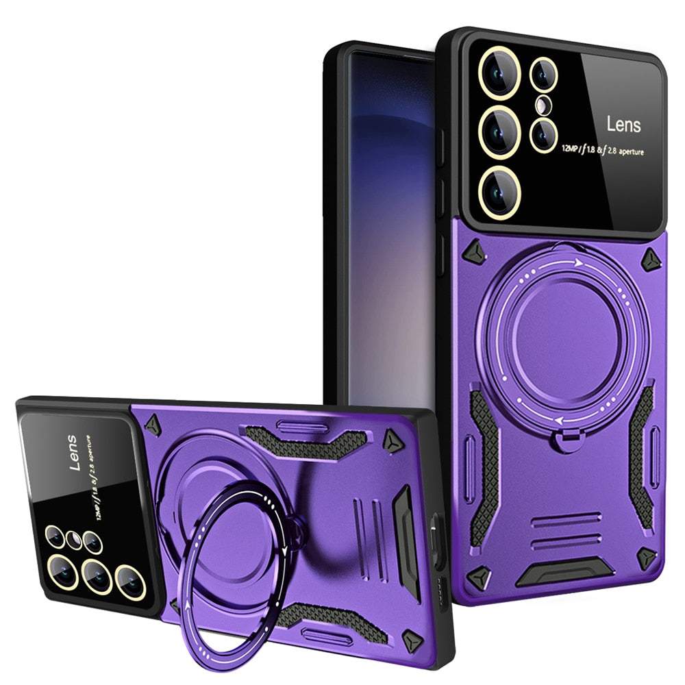 Magnetic Stand Shockproof Armor Case for Samsung