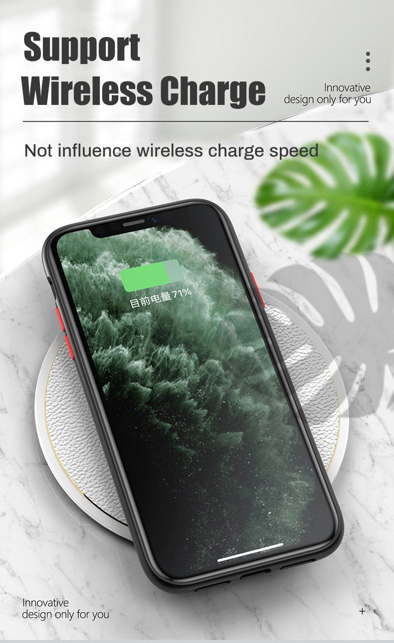 Luxury Matte Clear Case For Samsung Galaxy