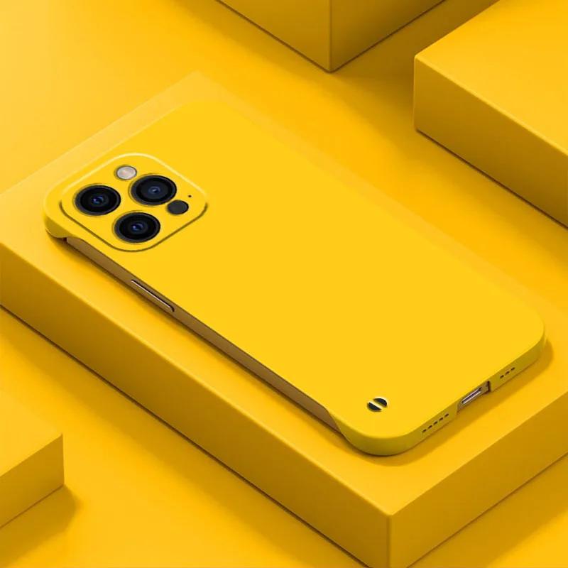Frameless Slim Matte Hard Case For iPhone