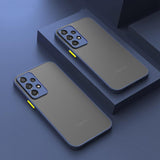 Luxury Matte Clear Case For Samsung Galaxy