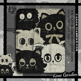 Oil Painting Cat Tri-Fold Style Case for iPad