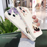 Flower Panda Phone Case For iPhone