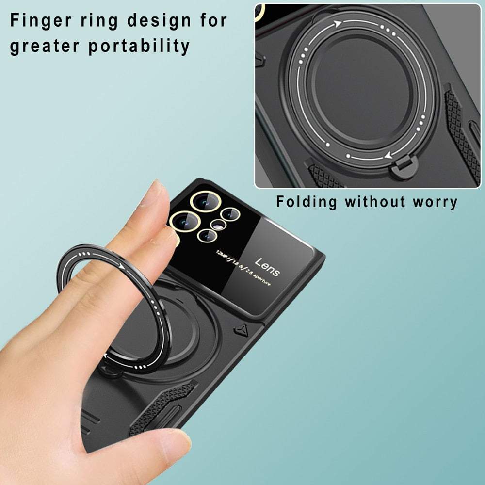 Magnetic Stand Shockproof Armor Case for Samsung