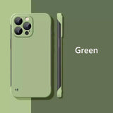 Frameless Slim Matte Hard Case For iPhone