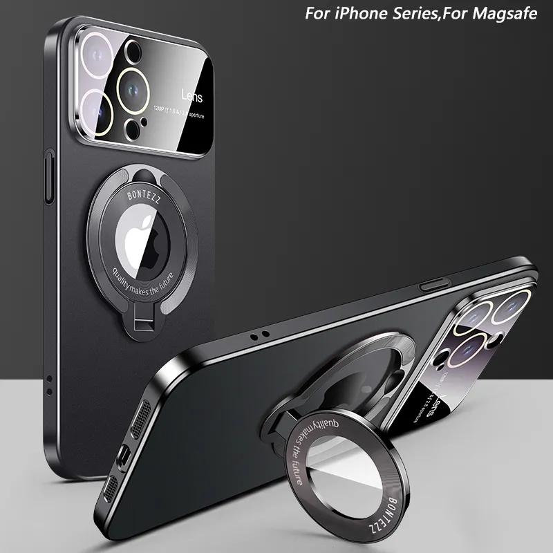 Frosted Magsafe Standing Holder Case For iPhone