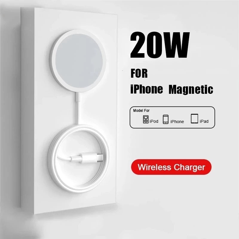 20W Magnetic Wireless Charger Fast Charge For iPhone