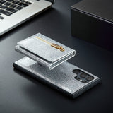 Glitter 2 in 1 Leather Wallet Case For Samsung Galaxy