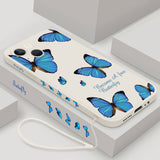 Red Blue Butterfly Phone Case For iPhone