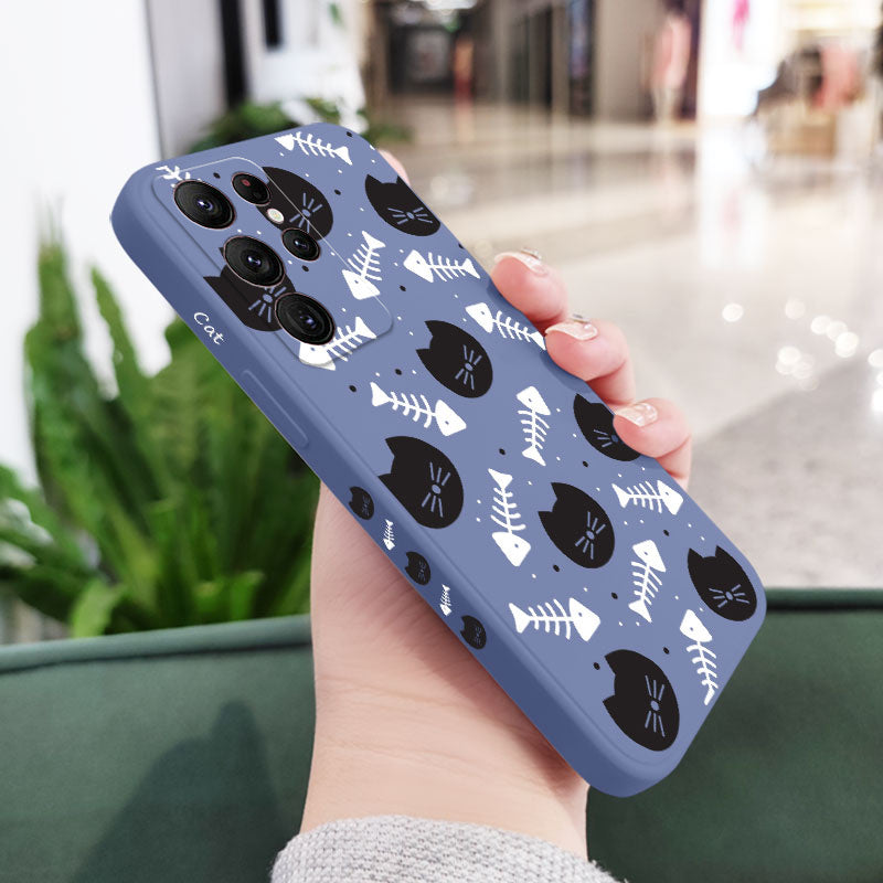 Cat Fish Bones Case For Samsung Galaxy