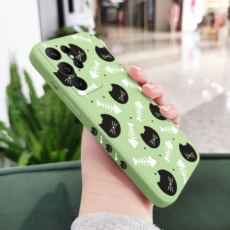Cat Fish Bones Case For Samsung Galaxy