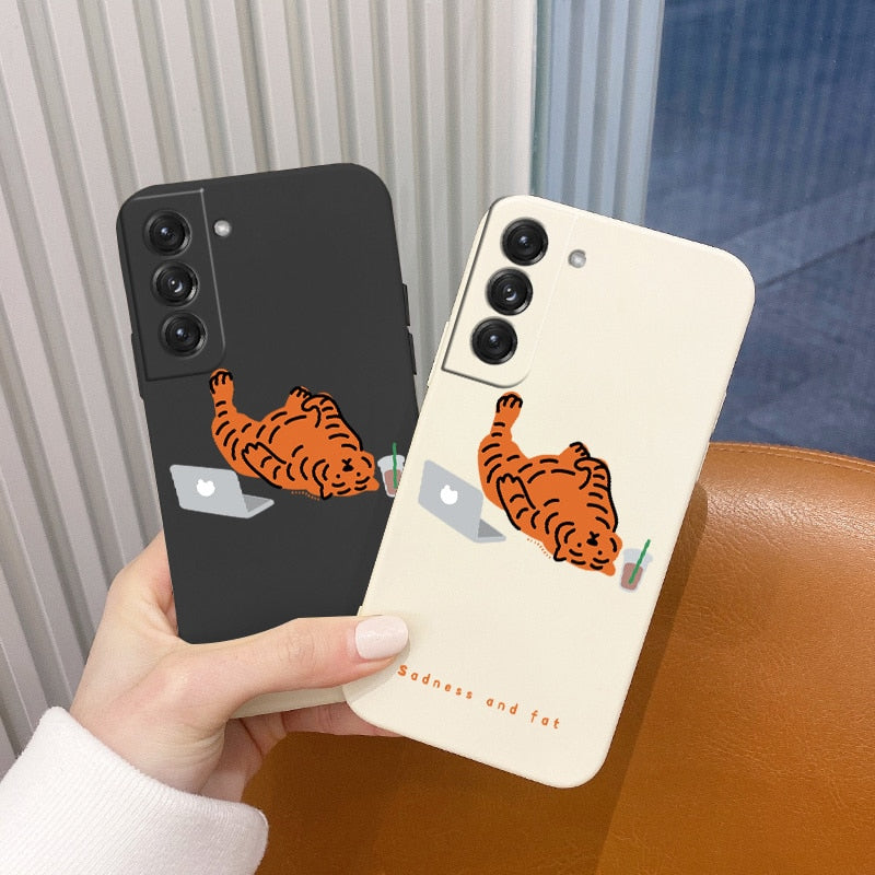 Cute Tiger Phone Case For Samsung Galaxy