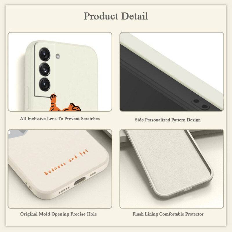 Cute Tiger Phone Case For Samsung Galaxy
