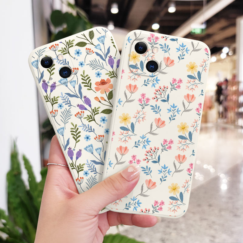 Floral Cloth Phone Case For iPhone