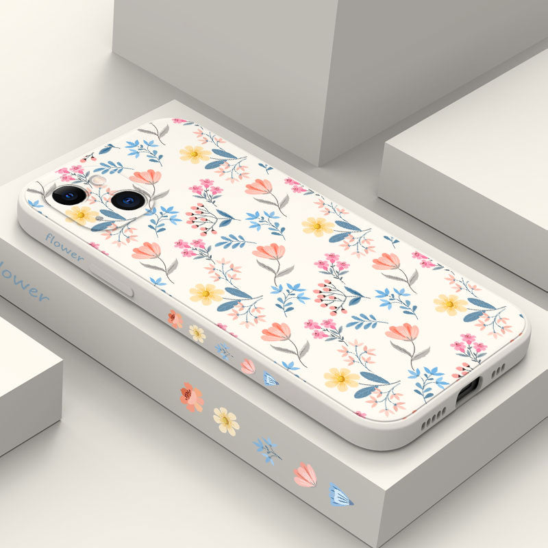 Floral Cloth Phone Case For iPhone