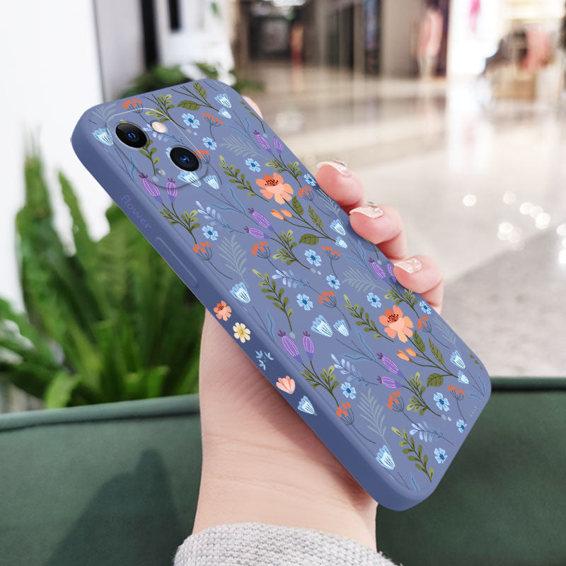 Floral Cloth Phone Case For iPhone