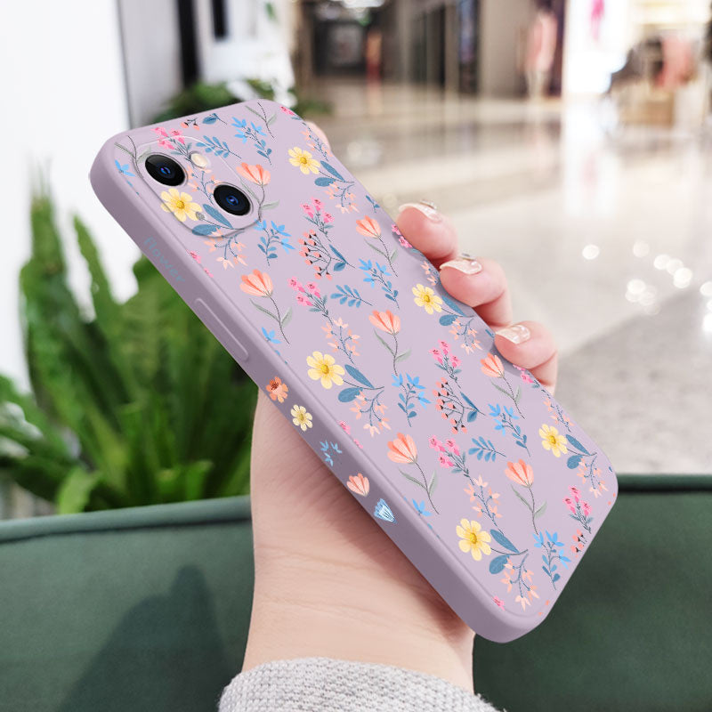 Floral Cloth Phone Case For iPhone