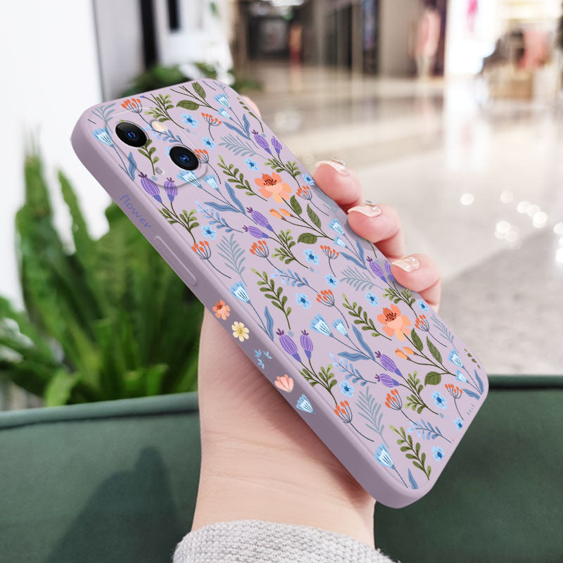 Floral Cloth Phone Case For iPhone