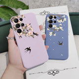 Flowers And Birds Phone Case For Samsung Galaxy