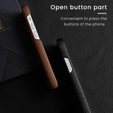 Genuine Cow Leather Phone Case for iPhone