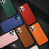 Genuine Cow Leather Phone Case for iPhone
