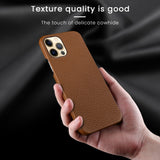 Genuine Cow Leather Phone Case for iPhone