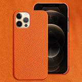 Genuine Cow Leather Phone Case for iPhone