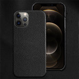 Genuine Cow Leather Phone Case for iPhone