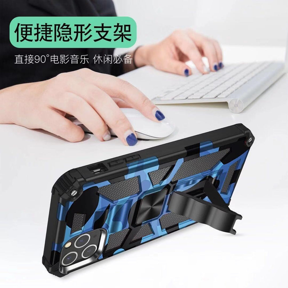 Armor Bracket Shockproof Back Cover Case for IPhone