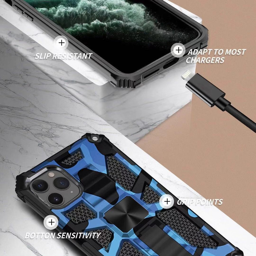 Armor Bracket Shockproof Back Cover Case for IPhone