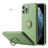 Liquid Silicone Finger Ring Magnetic Holder Bracket For iPhone