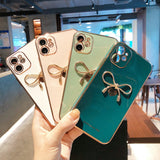 Love pattern bowknot Phone Case For iphone