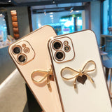 Love pattern bowknot Phone Case For iphone