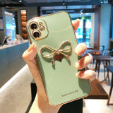 Love pattern bowknot Phone Case For iphone
