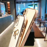 Love pattern bowknot Phone Case For iphone