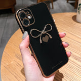 Love pattern bowknot Phone Case For iphone